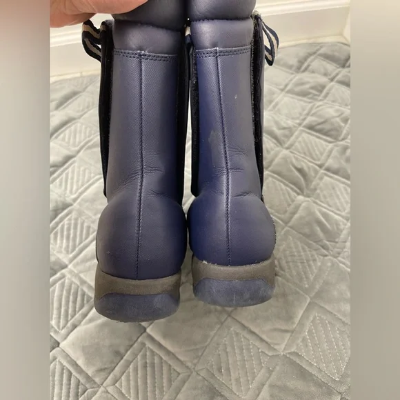 Land’s End Boys Navy Snow/Winter Boots Size 3M - Picture 10 of 10